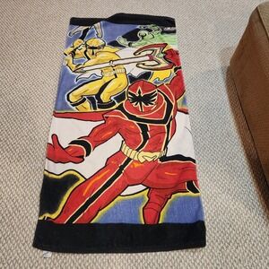 Disney Power Rangers Samurai Beach Towel Red Blue‎ Yellow Green Characters